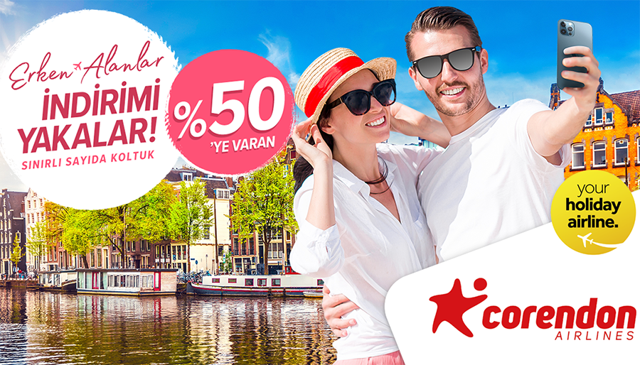 Corendon Airlines’tan erken rezervasyon kampanyası