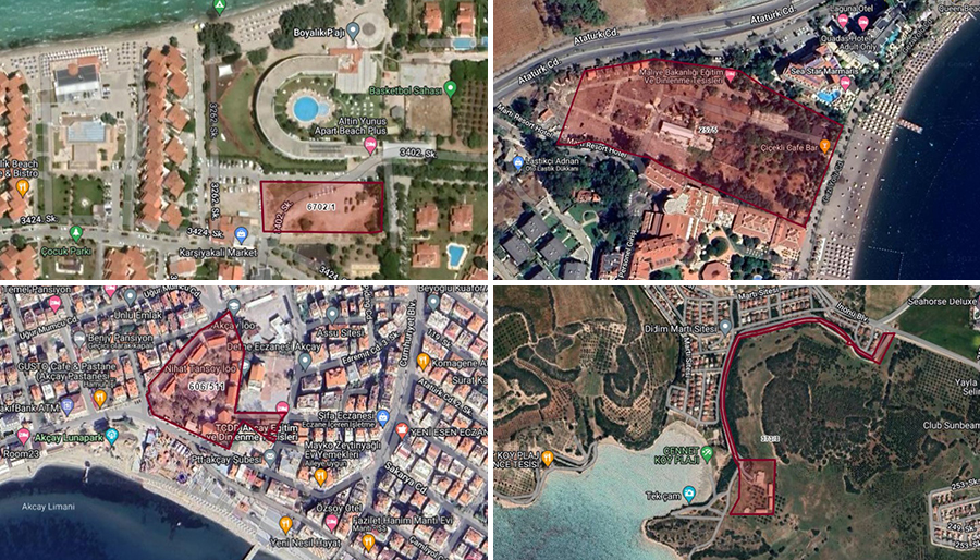 Hazineye ait denize yakın 3 arazi satıldı, 2 arazinin imarı değişti