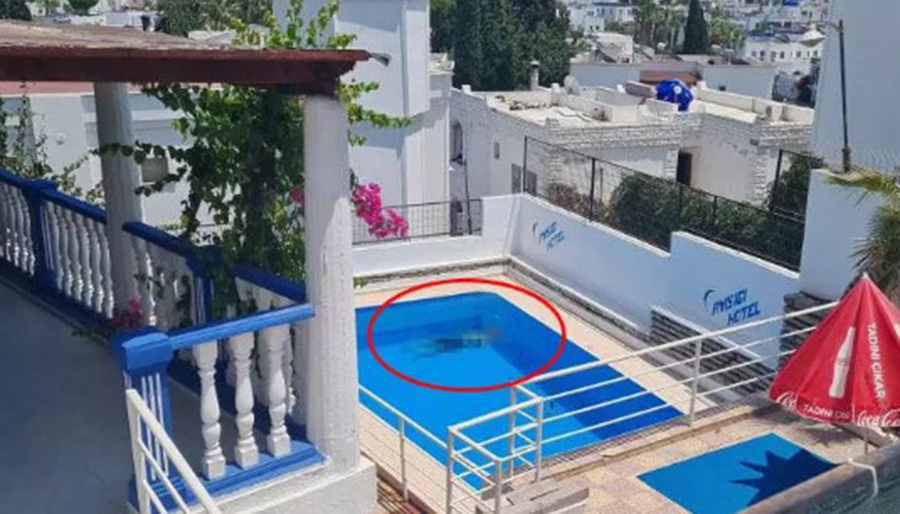 Ailesinin işlettiği otelin havuzunda ölü bulundu