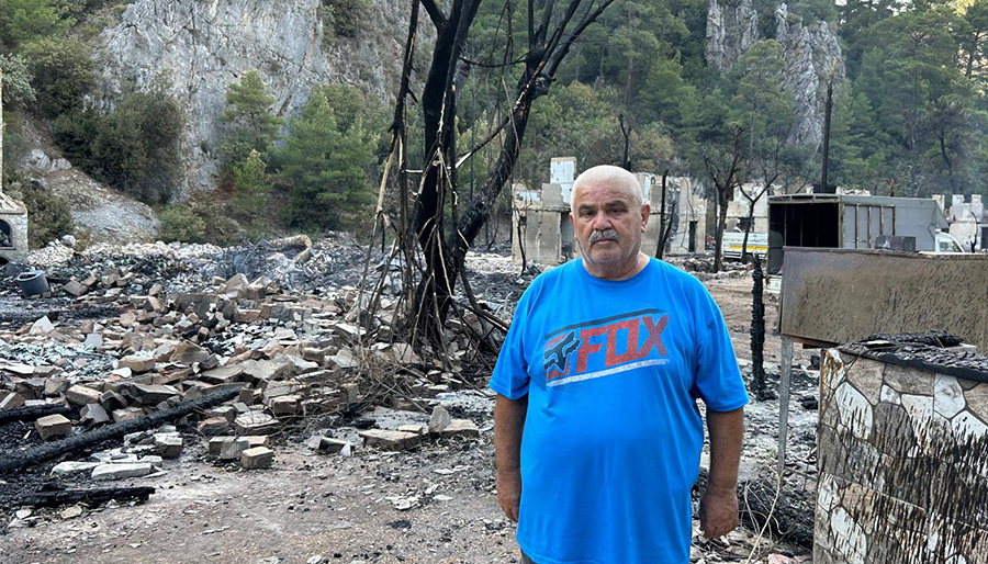 Yangının ardından Kadir Kaya'dan açıklama