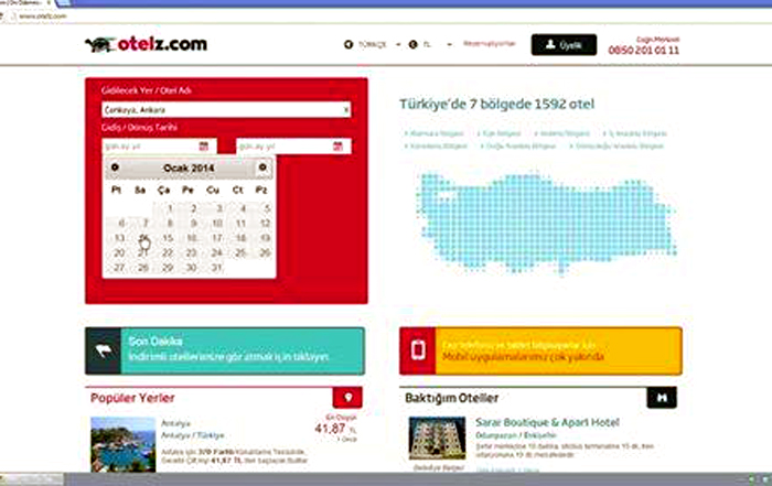 Yeni otel rezervasyon sitesi 16 Kasım’da açılıyor