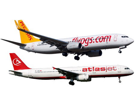 Pegasus - Atlasjet rekabetinde manidar sloganlar: Bacaklarınızı çok seviyoruz