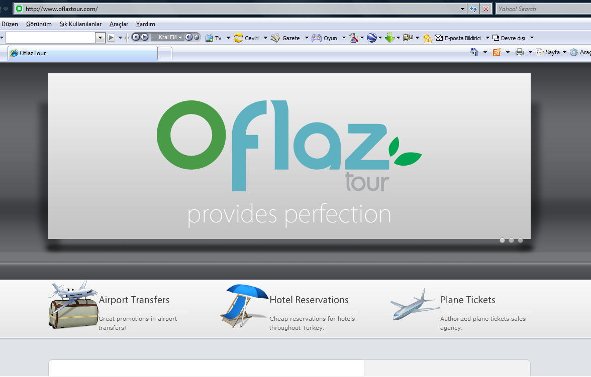 OFLAZ TURİZM WEB SAYFASINI YENİLEDİ