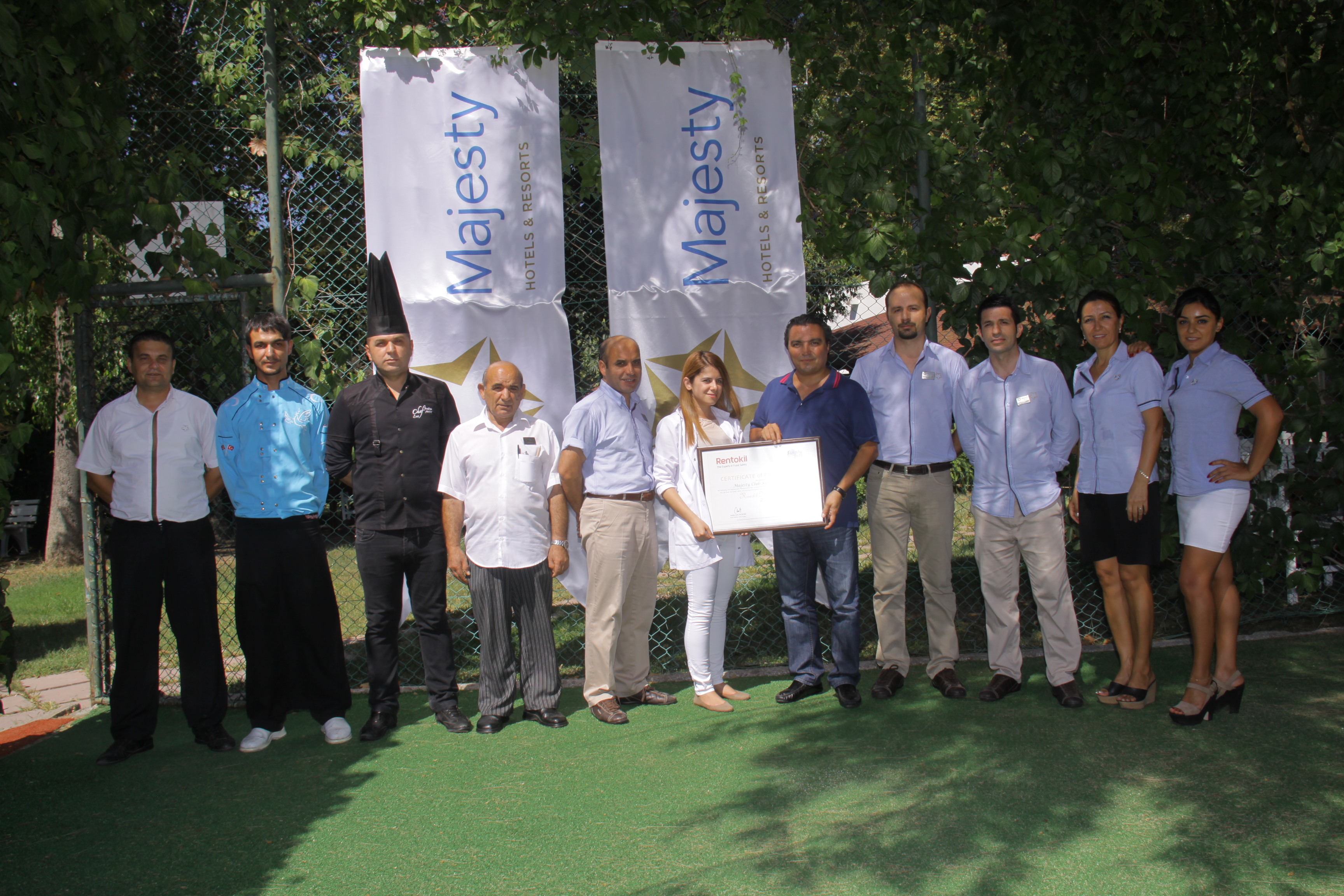 Majesty Club Kemer Beach Altın Sertifika ile ödüllendirildi