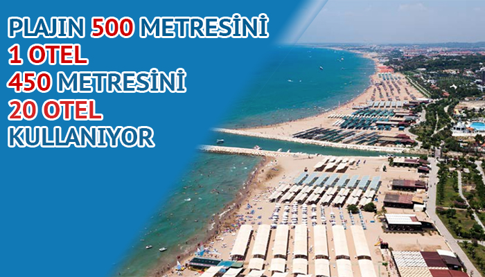 Antalya'da oteller arasında plaj tartışması