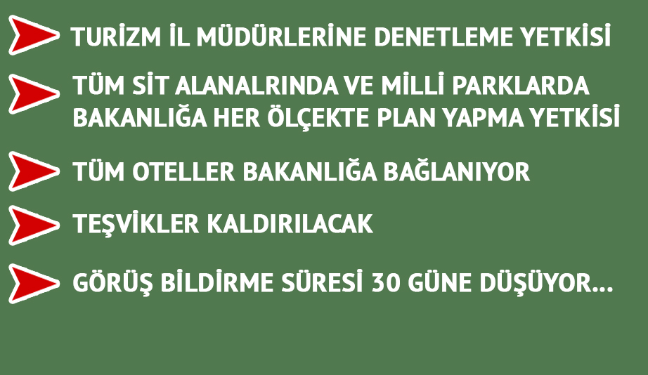 Turizm Teşvik kanunu değişiyor, işte tüm detaylar