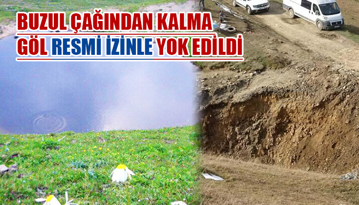 12 bin yıllık göl kurutulduktan sonra Bakanlık harekete geçti