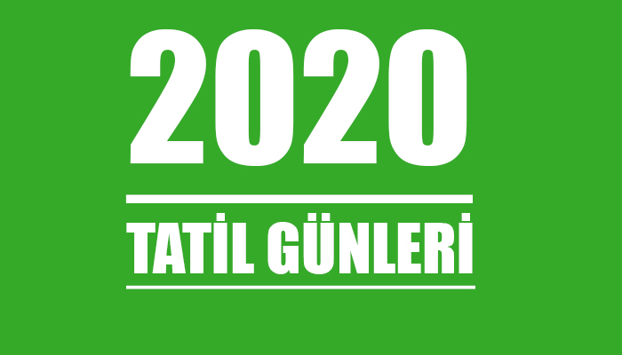 2020'de kaç gün tatil var?