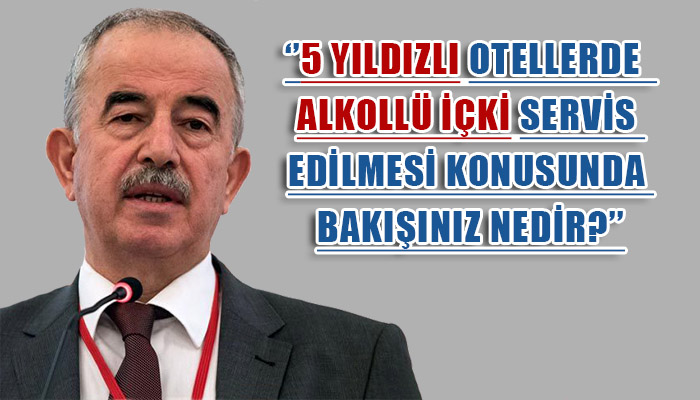 Diyanet'in eski Başkanı, otellerde alkol servisi sorusuna ne yanıt verdi?