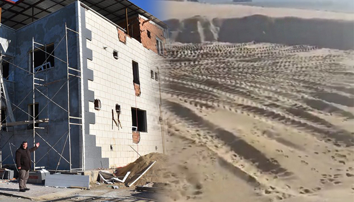 1. derece sit alanından kum çalıp otel yatırımına soyundu