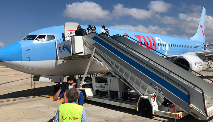 İlk uçuşunu Palma de Mallorca'ya yaptı