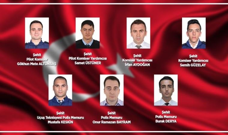 Van'da keşif uçağı düştü 7 güvenlik mensubu şehit
