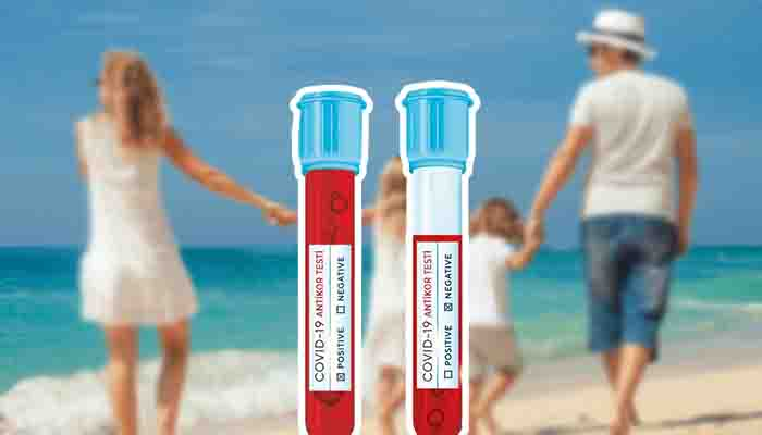 Alman turistlere otelde Covid-19 testi