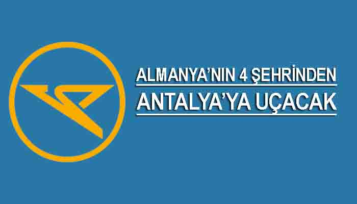 Alman hava yolu şirketi Antalya uçuşlarına yeniden başladı