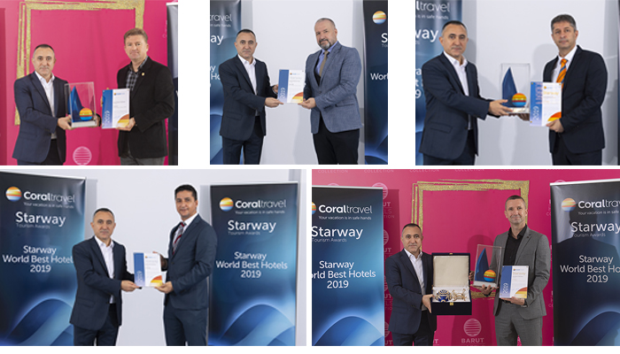 Coral Travel’ın Starway ödüllerinde ilk 3’e hangi oteller girdi?