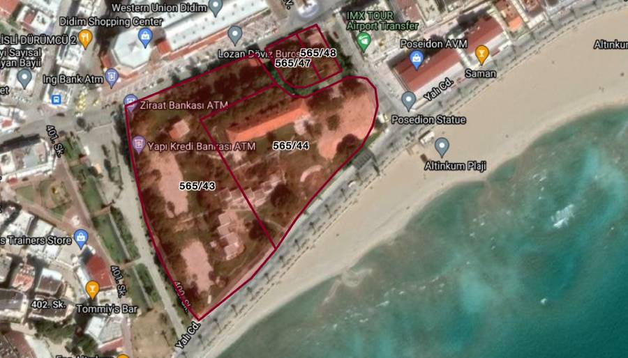 Didim’deki denize sıfır arazi için otel yapım ve kiralama ihalesi