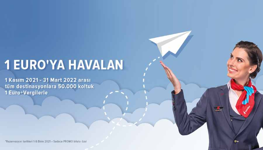 Corendon Airlines 1 euroya bilet kampanyası başlattı