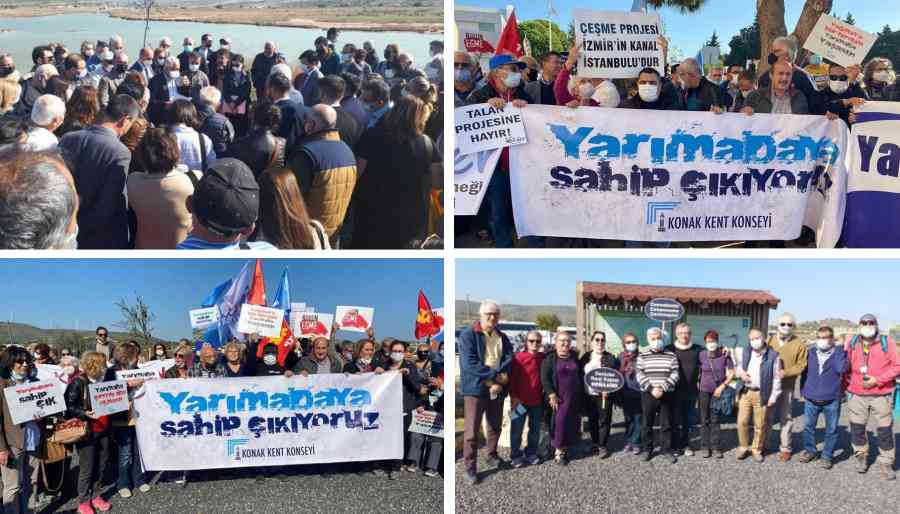 Bölge halkından Çeşme Turizm Projesine karşı eylem