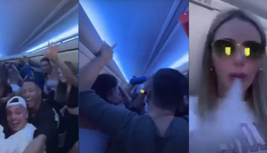 Uçakta maskesiz parti verdiler, Meksika'da mahsur kaldılar