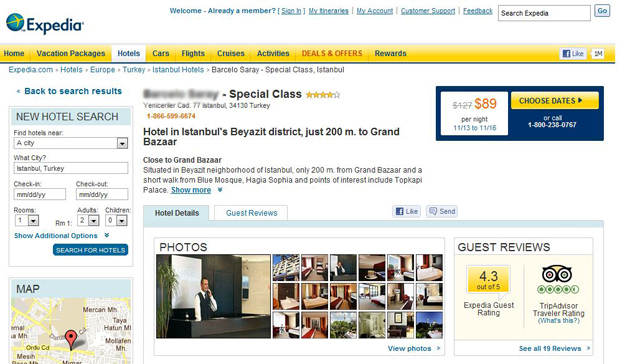 Expedia, özel ve belgeli otellerde yanlış tanıtımın yolunu kapattı 