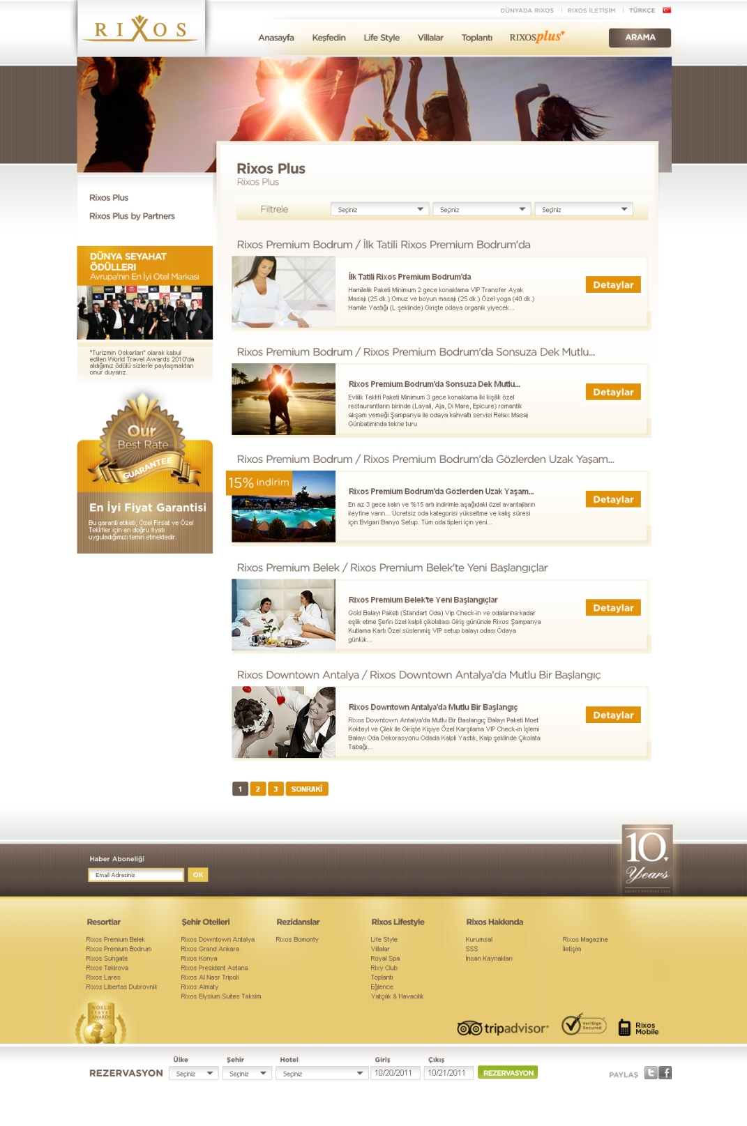 Yeni www.rixos.com yayında