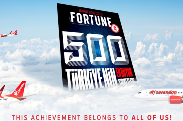 Corendon Airlines, Türkiye’nin en büyük 500 şirketi arasında