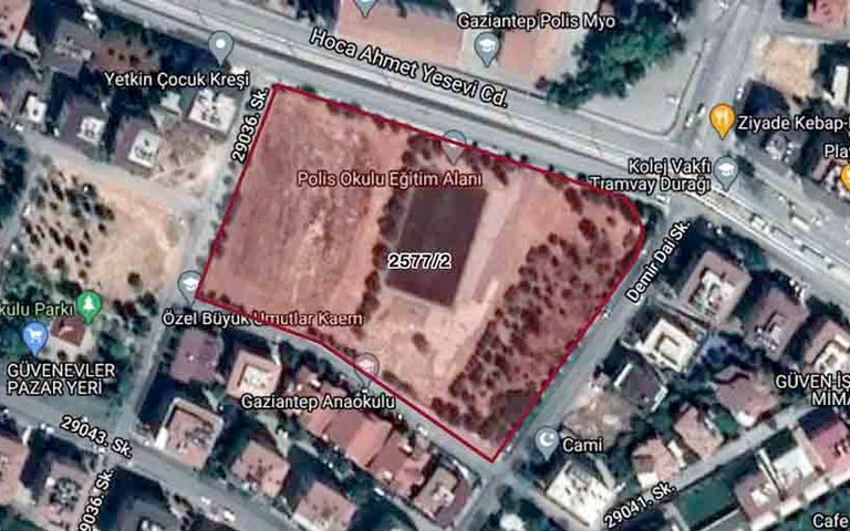 Gaziantep’te 65 milyon liraya satılık otel arazisi