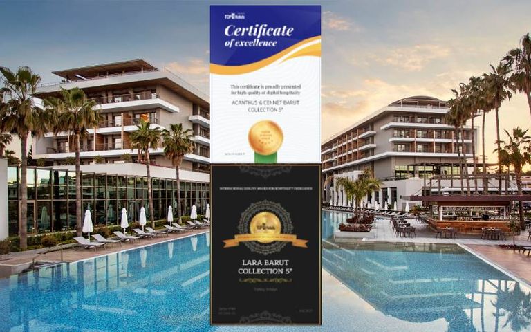 Barut Hotels’e TopHotels’ten iki ödül birden