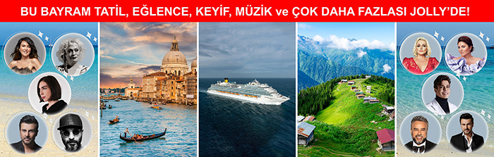 Bu bayram tatil, eğlence, keyif, müzik ve çok daha fazlası Jolly’de