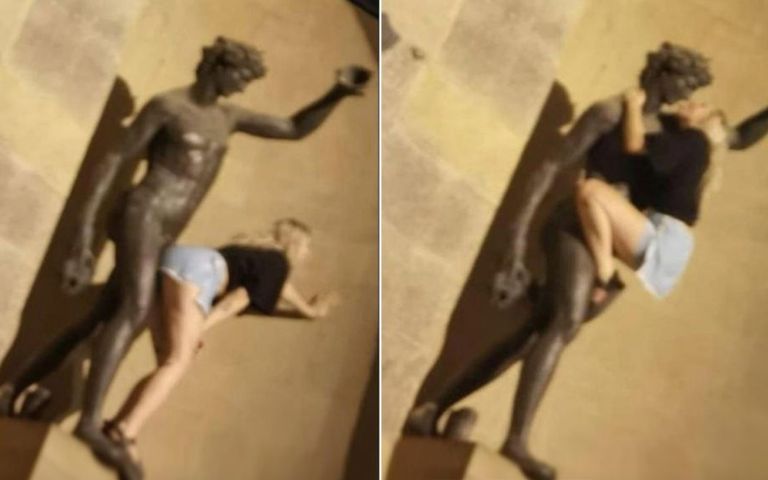 Saygısız, hedonist turist bu sefer İtalya'da görüntülendi