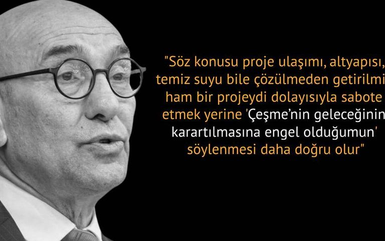 Tunç Soyer: Çeşme'nin geleceğinin karartılmsına engel oldum