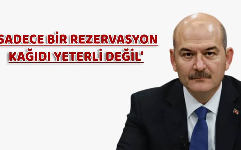 Süleyman Soylu’dan otel rezervasyonu açıklaması