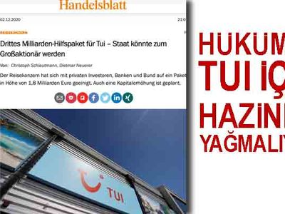 Handelsblatt gazetesinden TUI'ye ve hükümete sert eleştiriler