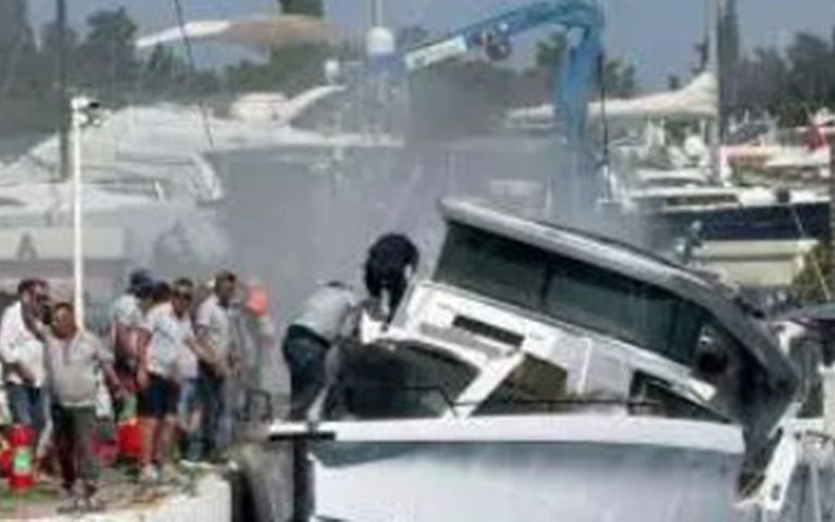 Bodrum’daki marinada patlama, 3 yaralı