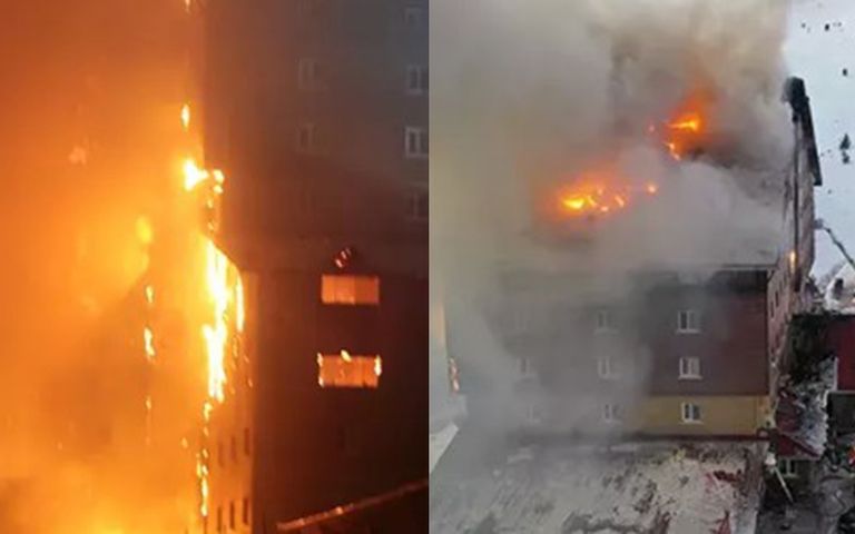 Kartalkaya’daki 12 katlı otelde yangın, ölü ve yaralılar var