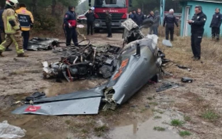 Bursa’da tek motorlu uçak düştü, 2 ölü
