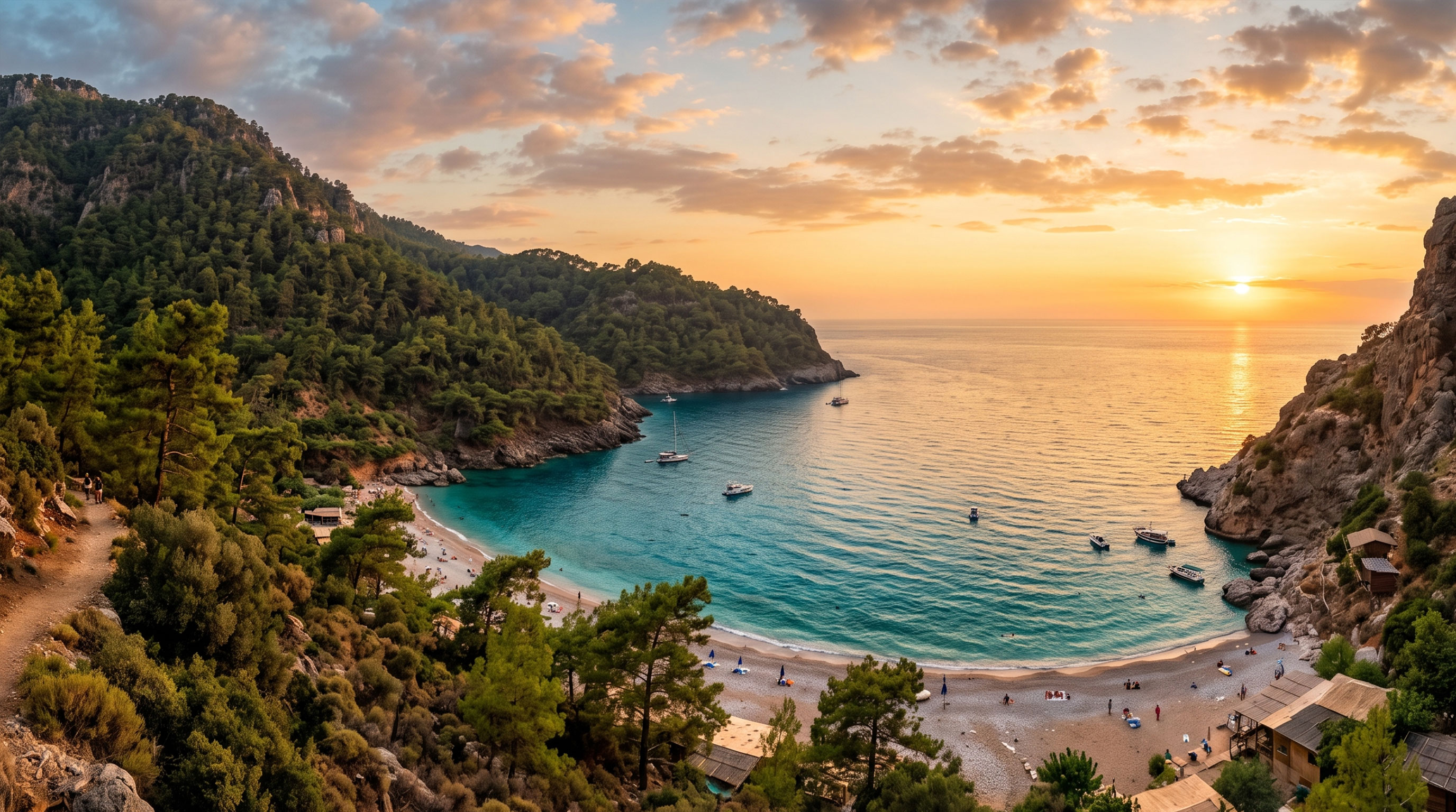 Kabak Koyu | Fethiye Muğla | Bu fotoğraf Gemini ile oluşturulmuştur.