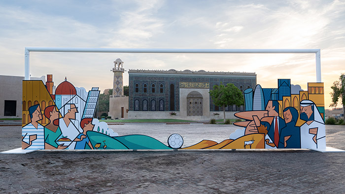 Katar Turizm 'Katar'ın Futbol Kaleleri' enstalasyon serisini tanıttı