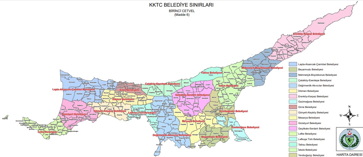 KKTC’de belediye sayısı düşürüldü