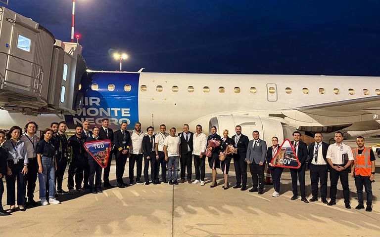 PCSTUR, Çukurova’dan Podgorica'ya charter uçuşlara başladı