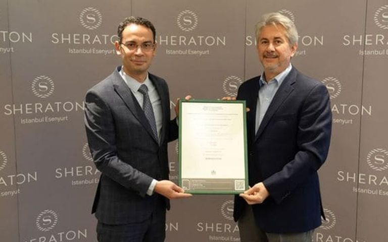 Sheraton İstanbul Esenyurt, Uluslararası Yenilenebilir Enerji Sertifikası aldı