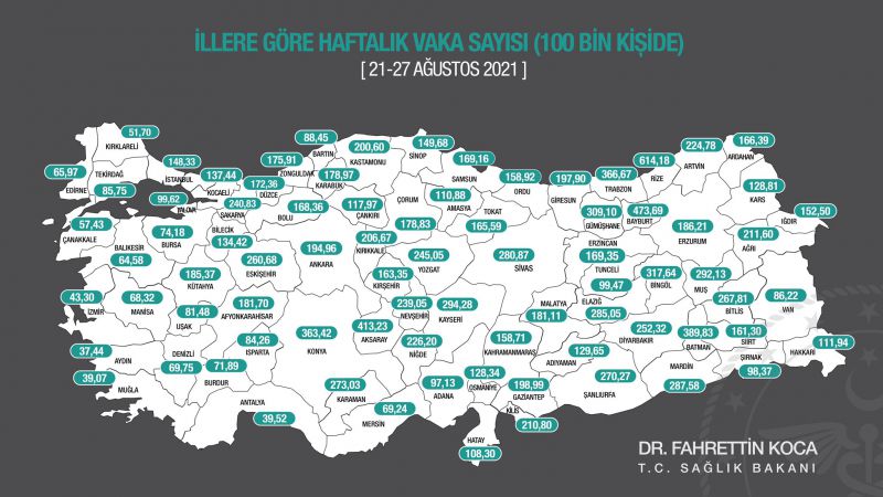 Koronavirüs Vaka Sayıları